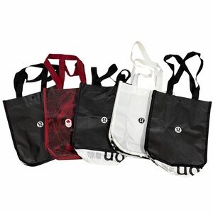 Lululemon Reusable Shopping Bags - Set of 5 - ALL 11”x9” Small Tote Gift Bags